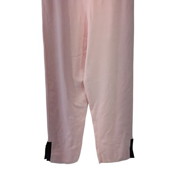 NWOT! DIANE GILMAN! BUBBLEGUM PINK & BLACK ELASTIC WAIST SWEAT PANTS! SZ L - Picture 4 of 8